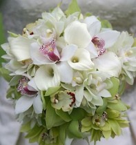 Bridal bouquet of orchids №6